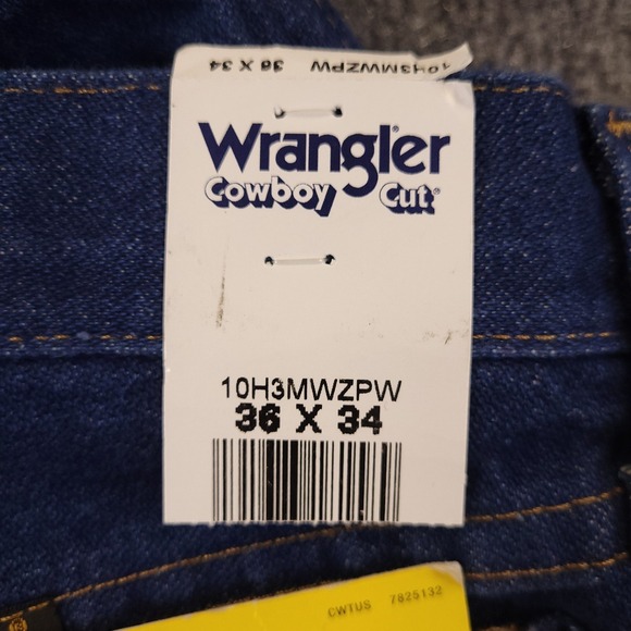 NWT Wrangler Cowboy Cut 13WMZ Original Fit 36x34 Straight Western Rodeo Denim - Picture 6 of 8
